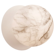 Lassie Marble Opal Glass Warm White LED Outdoor Wall Light